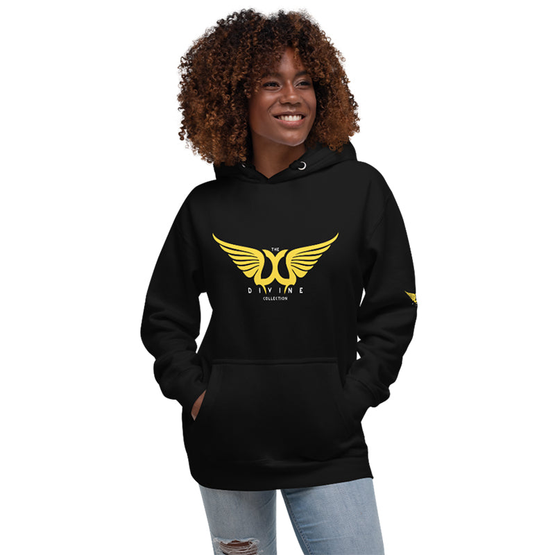 The Divine Collection Classic Logo Hoodie Ebony Edition