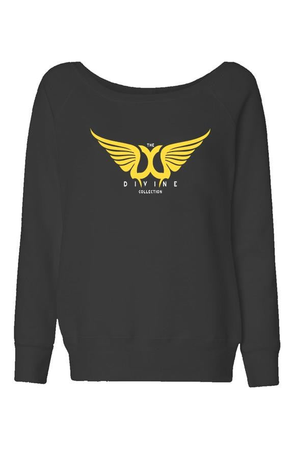 Womens Wide Neck Sweatshirt