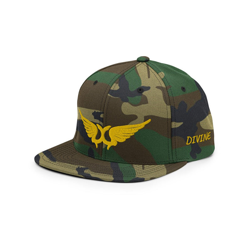 The Divine Collection Camo Signature Logo Snapback