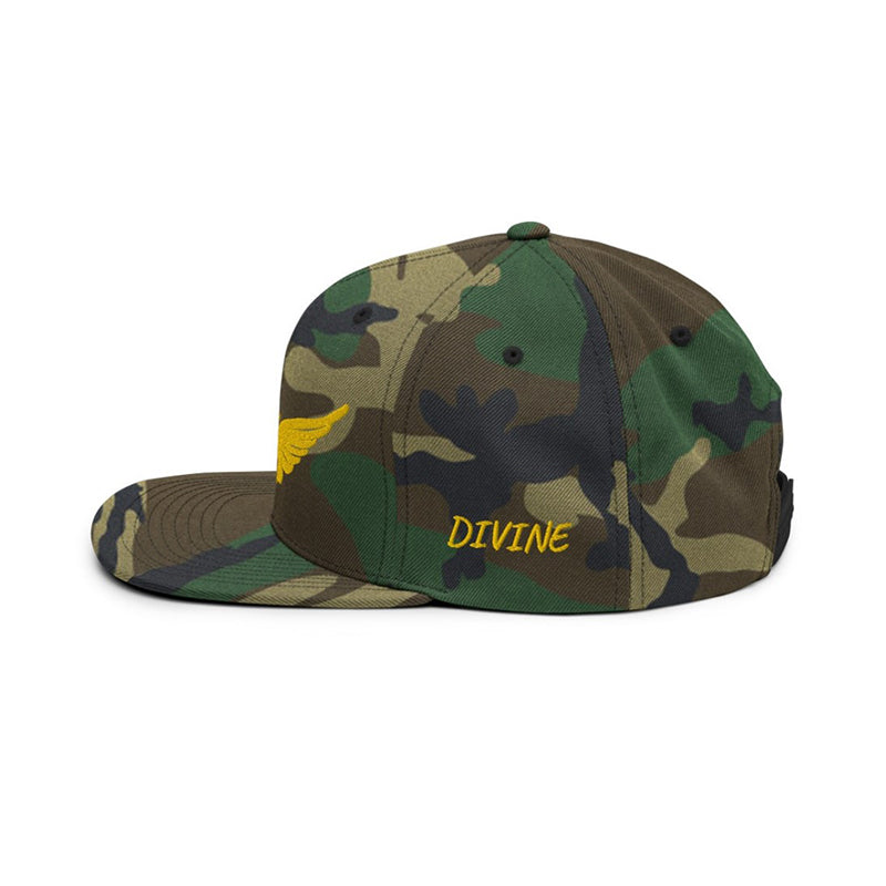 The Divine Collection Camo Signature Logo Snapback