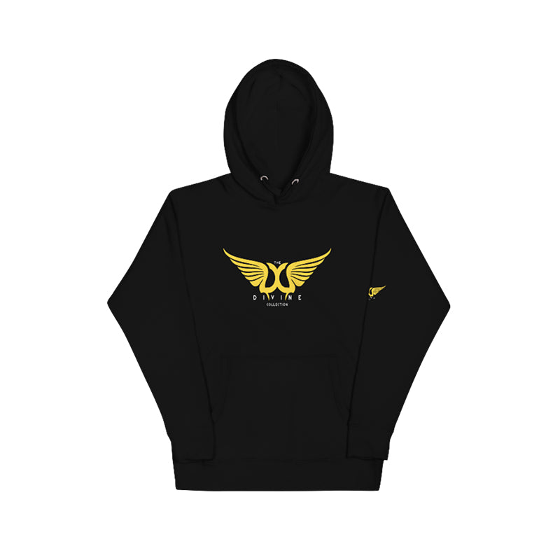 The Divine Collection Classic Logo Hoodie Ebony Edition